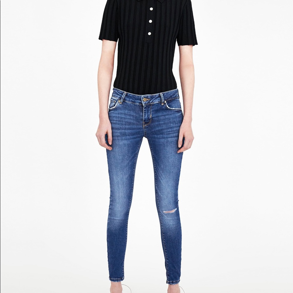 Zara mid rise skinny jeans 👖 New!